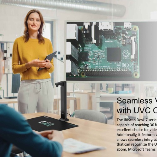IRIScan Desk 7 Pro - Overhead Document Scanner (18 MP | 600 DPI)
