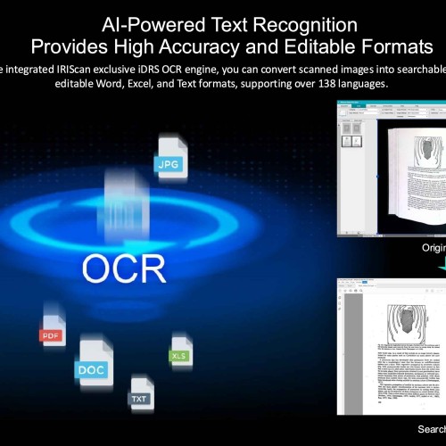 IRIScan Desk 7 Pro - Overhead Document Scanner (18 MP | 600 DPI)