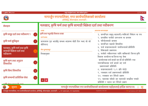 Dymamic Digital Citizen Charter with Audio